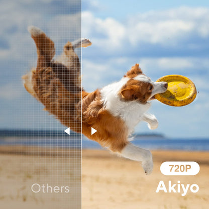 Mini Projector with WiFi and Bluetooth, AKIYO 1080P Supported Projector with Projector Stand, Portable Movie Projector for Home Theater/Outdoor, Compatible with iOS/Android/Laptop/TV Stick/HDMI/PS5 - CookCave