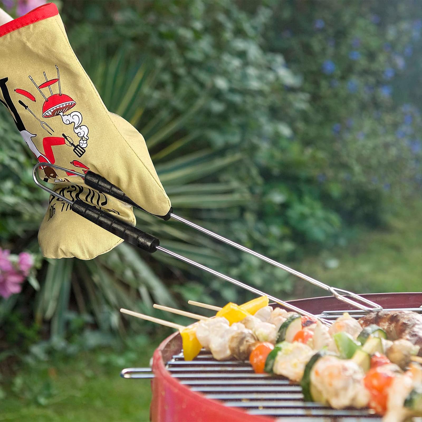 Miracu Funny Oven Mitts, Presents for Chefs, Funny Cooking Gadgets, BBQ Oven Mitt, Unique Gifts for Cooks Dad Brother Him, Manly Fathers Day, Housewarming Grilling Kitchen Chef Gifts for Men Who Cook - CookCave