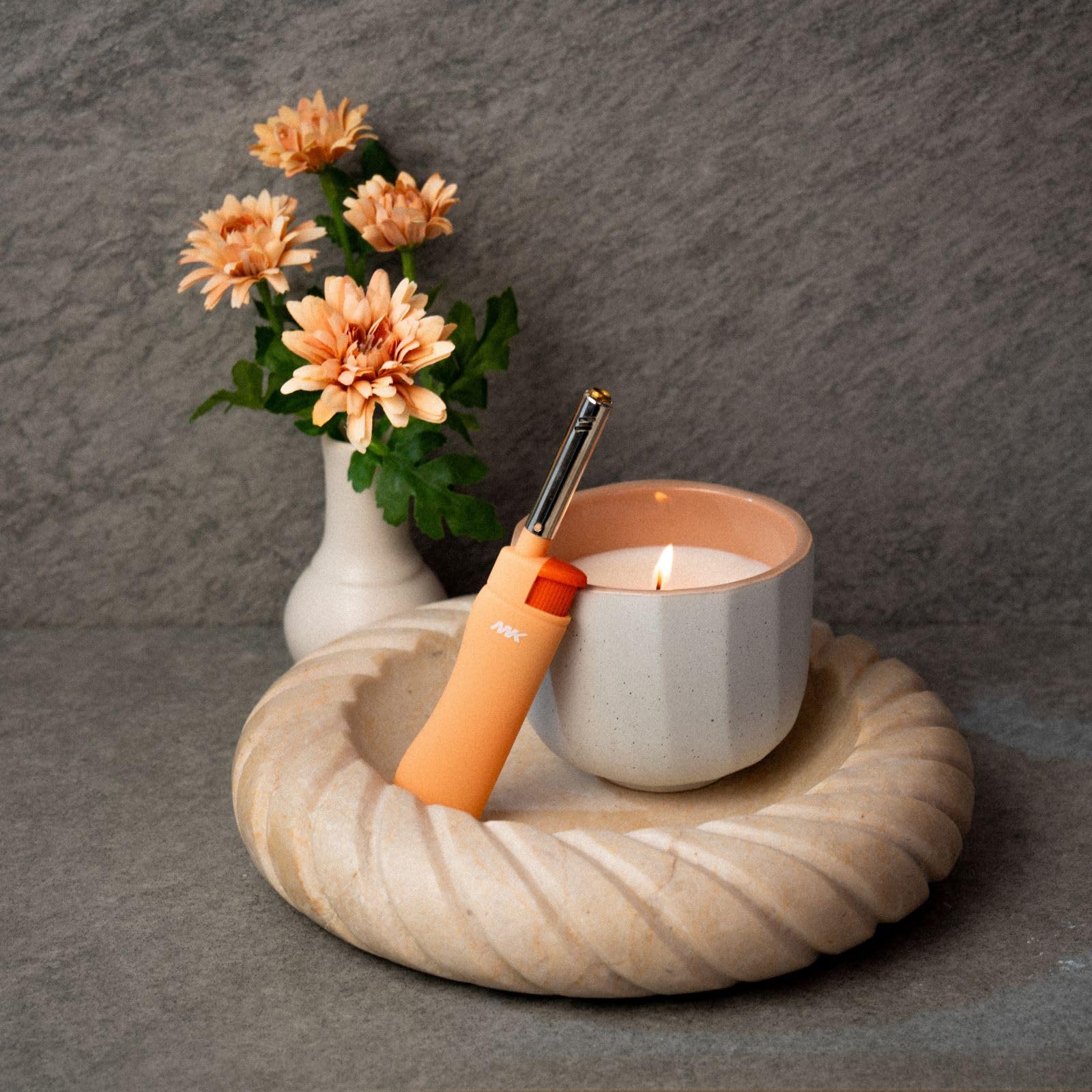 MK Candle Lighter, Butane Refillable Wind-Resistant Flame, 5-Pack for BBQ, Camping, Outdoor Use (Pastel-5pc) - CookCave