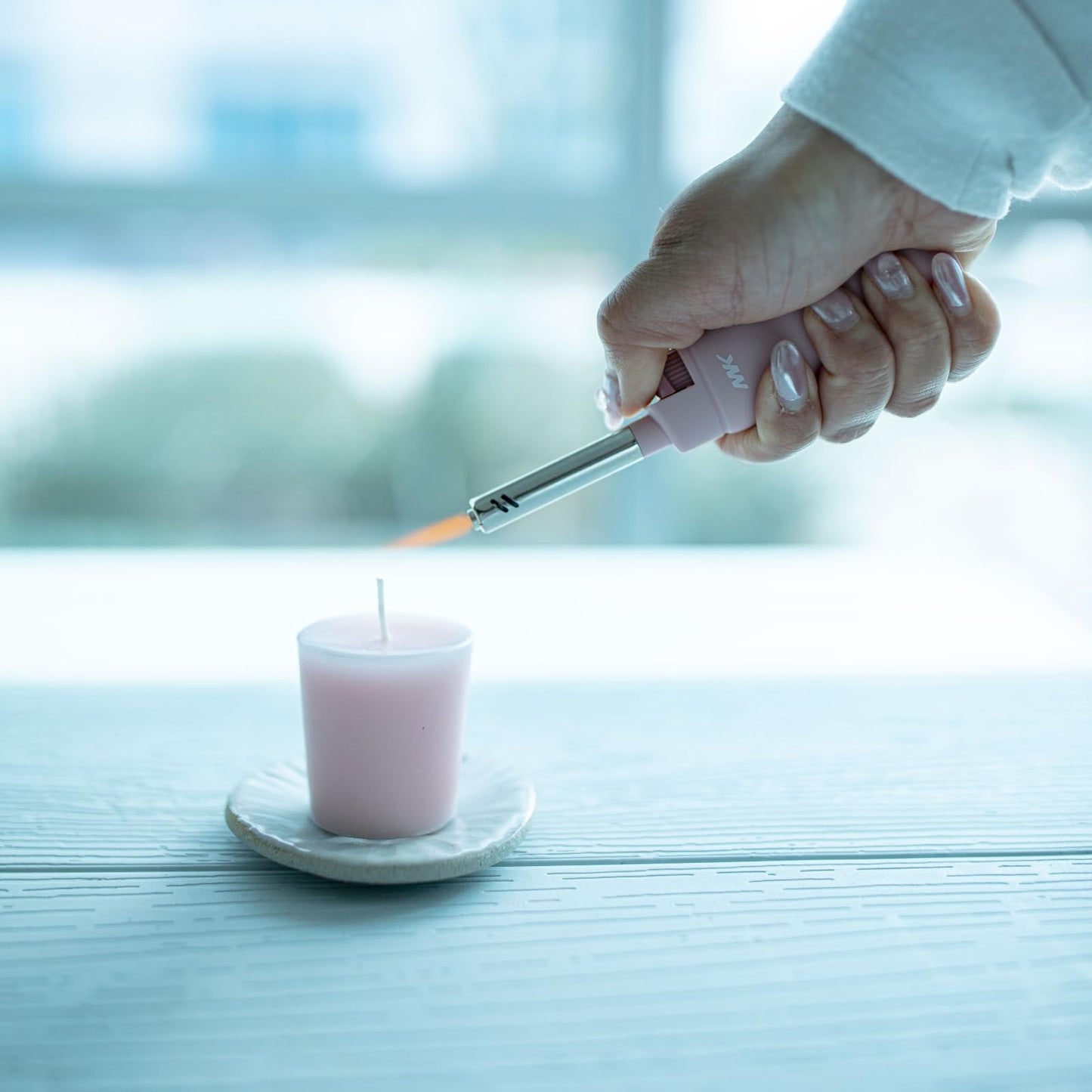 MK Candle Lighter, Butane Refillable Wind-Resistant Flame, 5-Pack for BBQ, Camping, Outdoor Use (Pastel-5pc) - CookCave