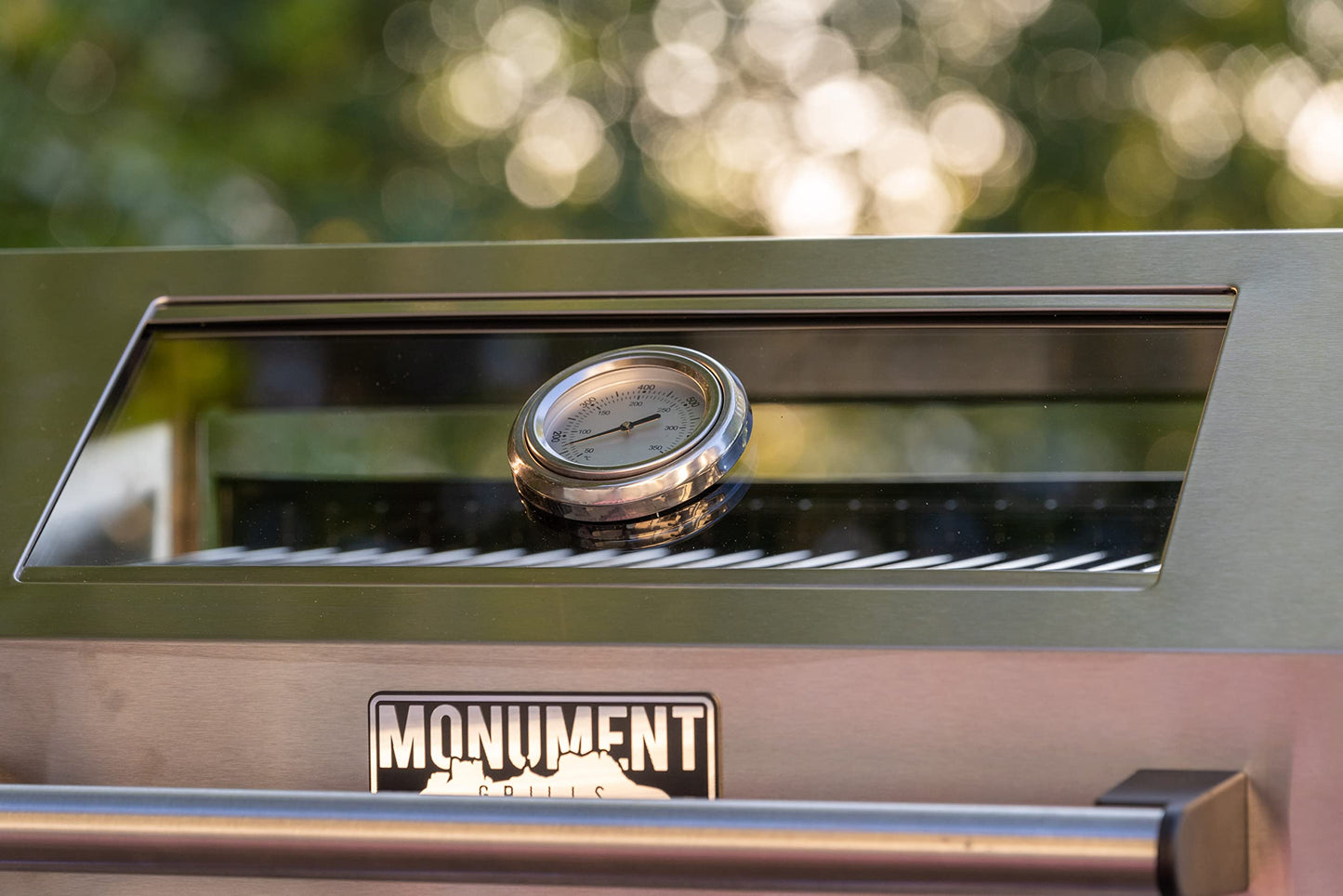 Monument Grills Larger 4-Burner Propane Gas Grills BBQ Stainless Steel Heavy-Duty Cabinet Style with BBQ Cover - CookCave