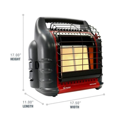 Mr. Heater 18,000 BTU Portable Propane Big Buddy Heater - Mass and CA Version - CookCave