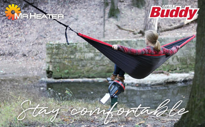 Mr. Heater F215100 MH4B Little Buddy 3800-BTU, Indoor Safe Propane Heater With ODS & Tip-Over Protection, Heating Area Up to 95 Sq. Ft - Lightweight, Medium - Black/Red - CookCave