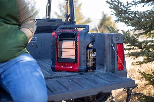 Mr. Heater Portable Buddy Heater MH9BX 4,000-9,000 BTU Indoor-Safe Propane Radiant Heater For Campers, Workshops, Job Sites, Patios & More - Red, Black - CookCave