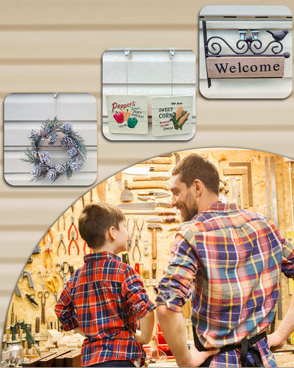 NACETURE Vinyl Siding Hooks Hanger (10 Pack) | No Drill Vinyl Hooks for Hanging Outdoor Decor, Sliver - CookCave