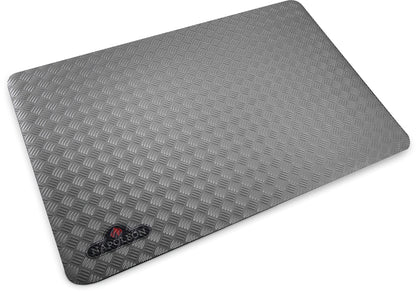 Napoleon BBQ Grill Mat - BBQ Grill Accessory, Safety Product, Non-Slip, Diamond Plate Pattern, Grey, Stylish, Protect your Decking, Fits BBQ Grills Prestige PRO 500 Size and Smaller - CookCave