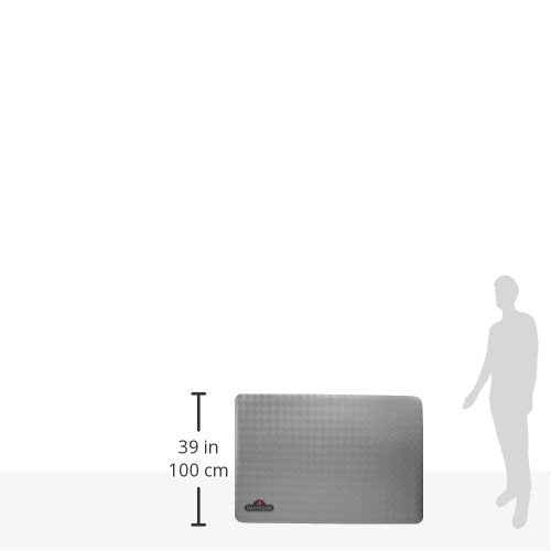 Napoleon BBQ Grill Mat - BBQ Grill Accessory, Safety Product, Non-Slip, Diamond Plate Pattern, Grey, Stylish, Protect your Decking, Fits BBQ Grills Prestige PRO 500 Size and Smaller - CookCave