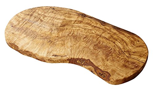Naturally Med - Olive Wood Cutting Board/Cheese Board - 14 inch. Olive wood board for cheese, cutting, kitchen, charcuterie. Handcrafted, artisan product. - CookCave