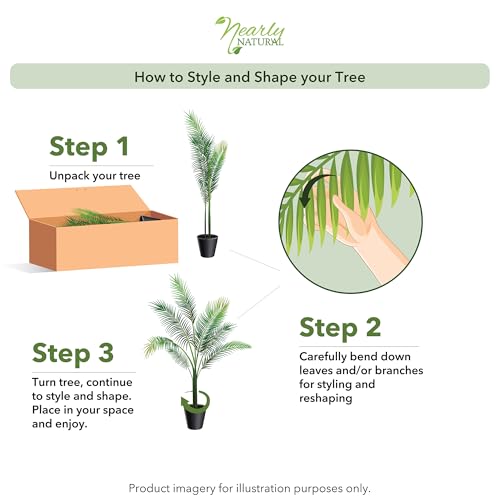 Nearly Natural 4ft. Golden Cane Palm Artificial Tree - CookCave
