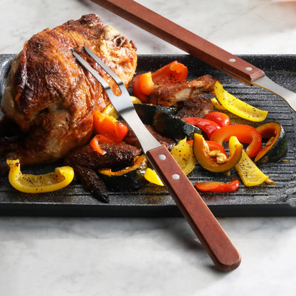 New Star Foodservice | Commercial Grade BBQ Fork, Wood Handle (13-Inch) - CookCave