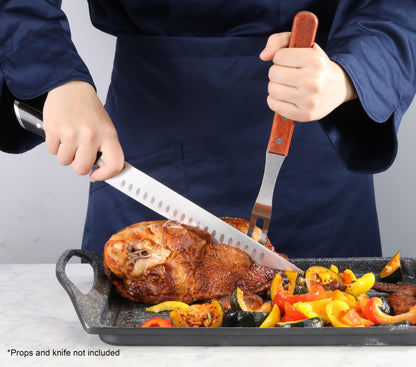 New Star Foodservice | Commercial Grade BBQ Fork, Wood Handle (13-Inch) - CookCave