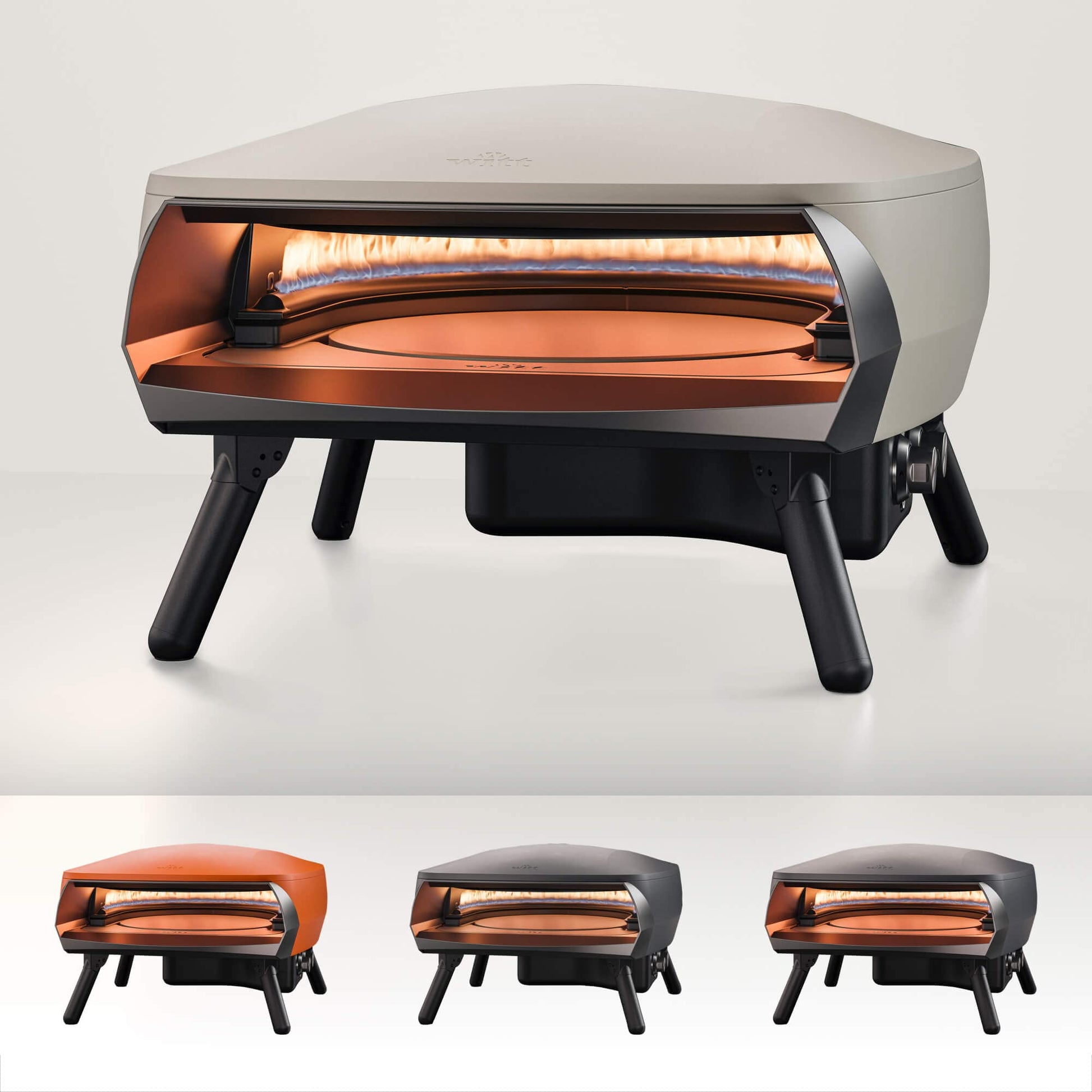 NEW Witt ETNA Rotante Award Winning Pizza Oven with 360 Degrees Rotating Pizza Stone and Booster Burner. This Outdoor Gas Pizza Oven Bakes a Pizza in Less than a minute -Stone - CookCave