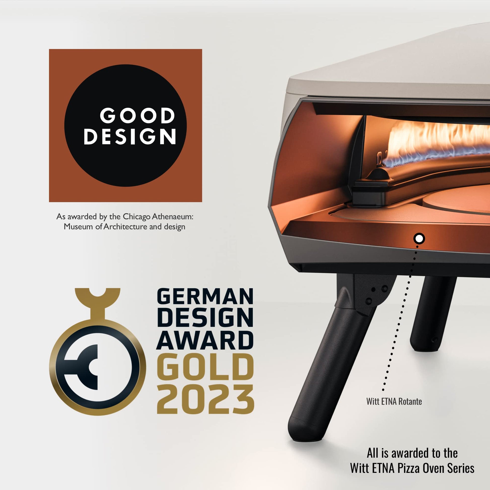 NEW Witt ETNA Rotante Award Winning Pizza Oven with 360 Degrees Rotating Pizza Stone and Booster Burner. This Outdoor Gas Pizza Oven Bakes a Pizza in Less than a minute -Stone - CookCave