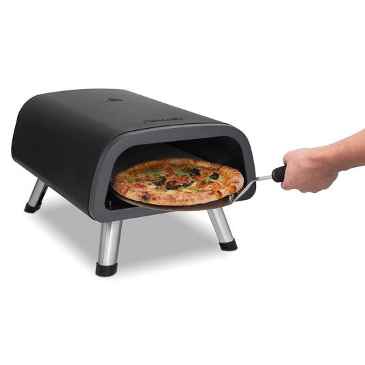 Newair 12" Electric Pizza Oven - Pizza Maker Machine for Home and Outdoor, 1850W Convection Oven Countertop Pizza Pan, Water Resistant Portable Stove, Outdoor Pizza Oven with Accessory Kit - CookCave