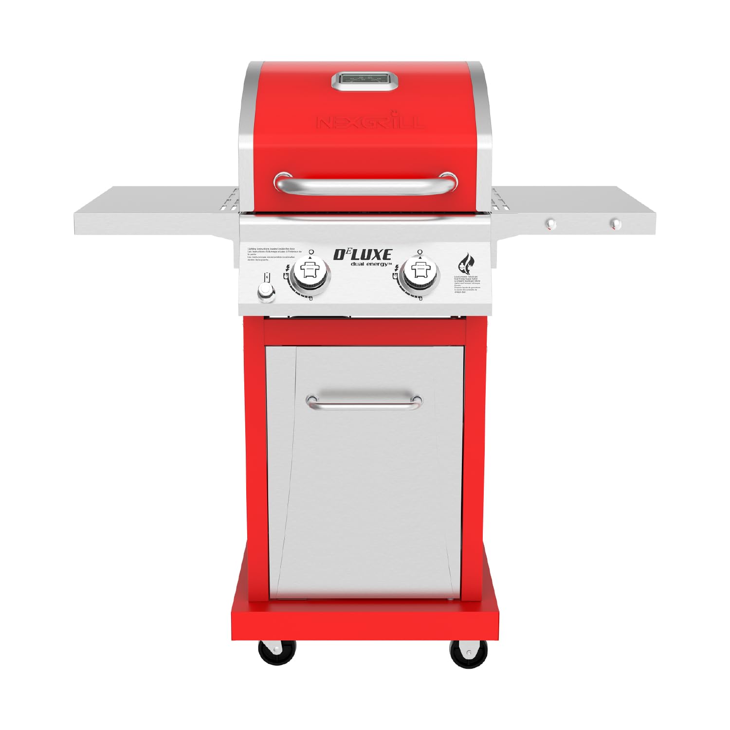 Nexgrill Deluxe 2-Burner Gas Grill with 401 SQ In Grate, 28000 BTUs, Stainless Steel Control Panel & Foldable Side Table, Propane BBQ Grill for Outdoor Cooking, Patios, Backyards and More - 720-0864R - CookCave