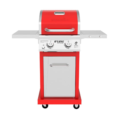 Nexgrill Deluxe 2-Burner Gas Grill with 401 SQ In Grate, 28000 BTUs, Stainless Steel Control Panel & Foldable Side Table, Propane BBQ Grill for Outdoor Cooking, Patios, Backyards and More - 720-0864R - CookCave