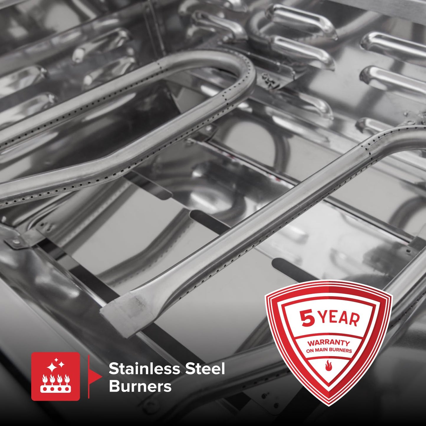 Nexgrill Stainless Steel 2-Burner Portable Gas Grill with Locking Lid, Folding Legs, 20,000 BTUs, 251 SQ In Cooking Space, Tabletop Grill for Camping, Outdoor Cooking, Patios, and More - 820-0007GE - CookCave