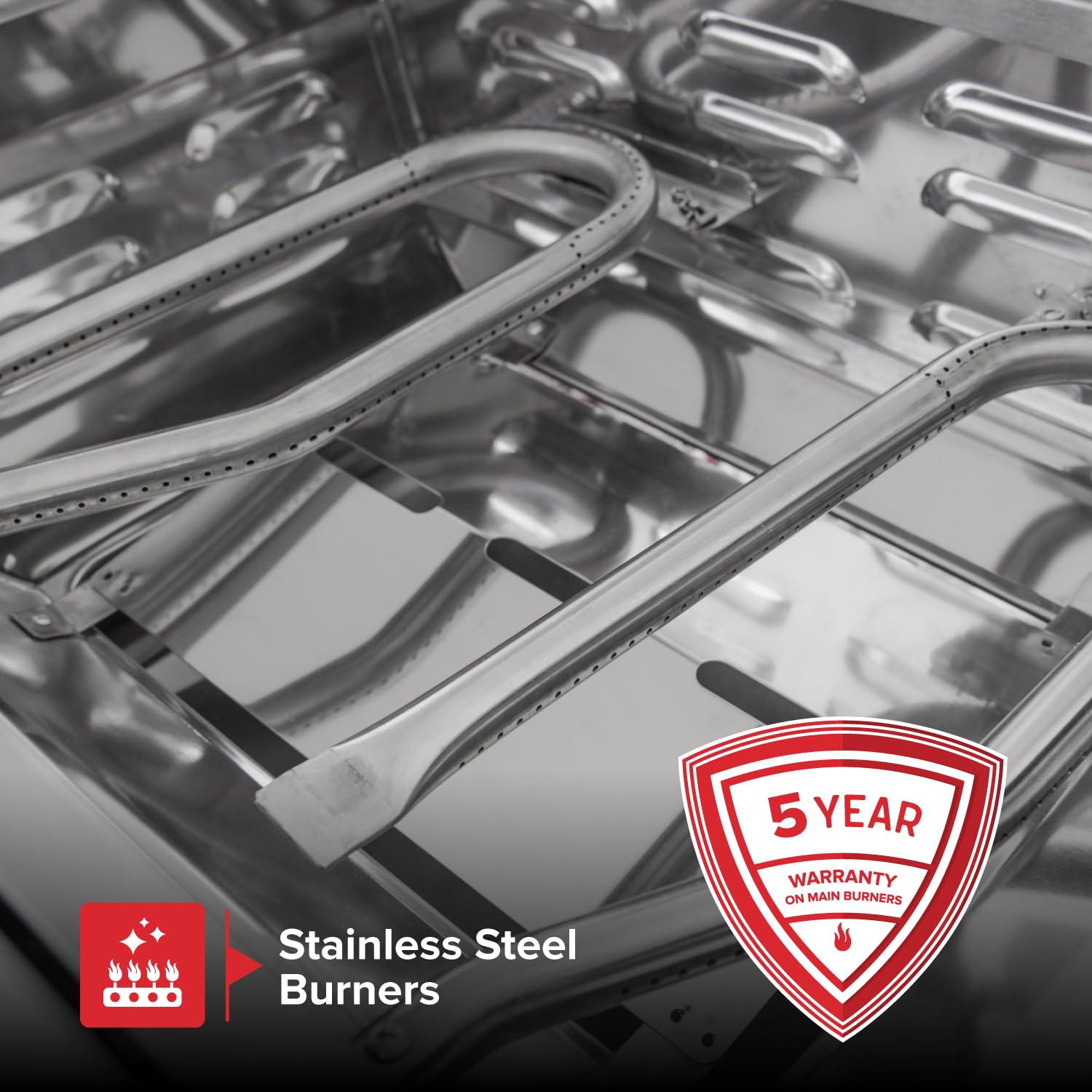 Nexgrill Stainless Steel 2-Burner Portable Gas Grill with Locking Lid, Folding Legs, 20,000 BTUs, 251 SQ In Cooking Space, Tabletop Grill for Camping, Outdoor Cooking, Patios, and More - 820-0007GE - CookCave