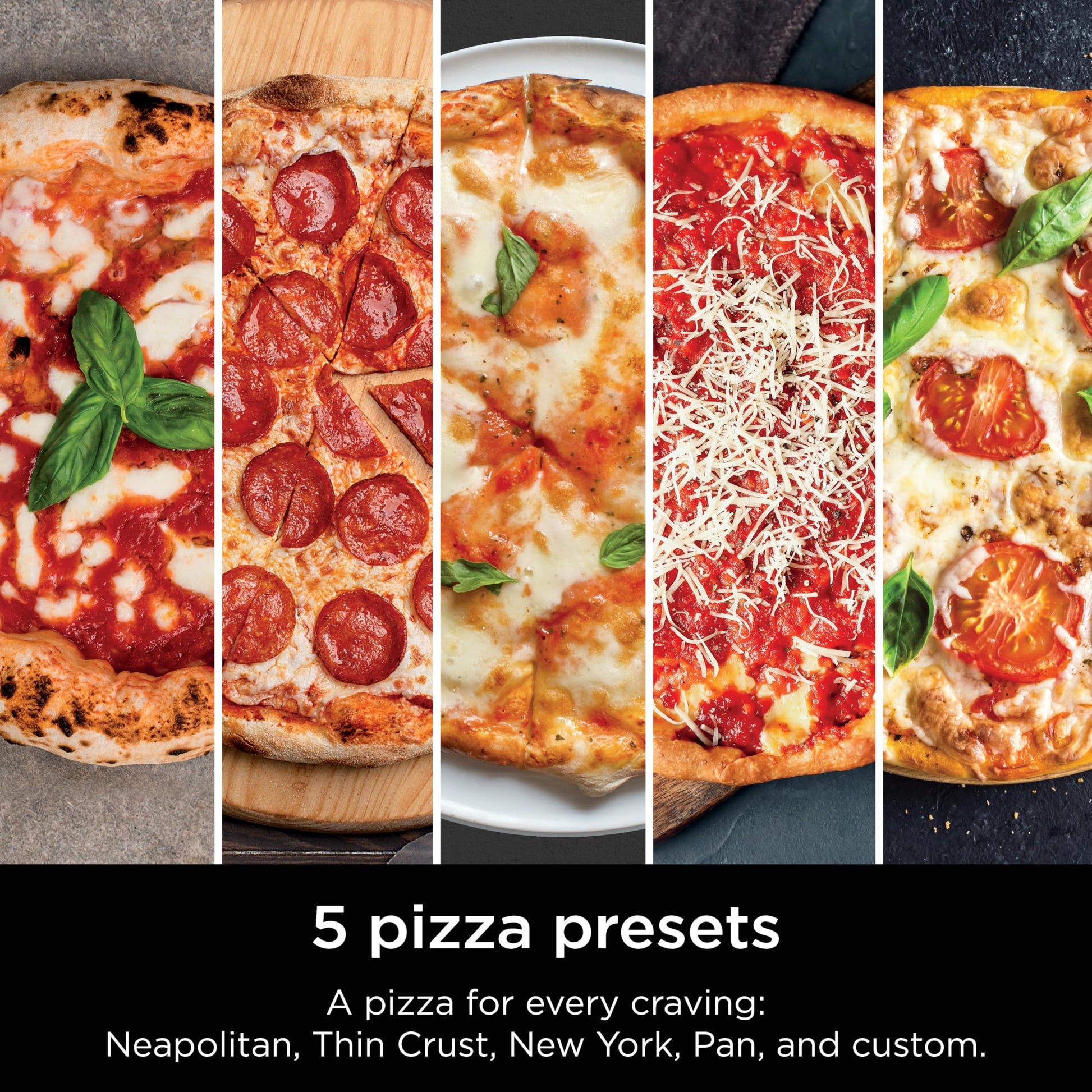 Ninja Artisan Outdoor Pizza Oven, 12-inch, 3-minute Pizza, Neapolitan, Thin Crust, New York Chicago, Custom, 700F Max Temperature, Electric Heat, Bake, Broil, Proof, Warm, MO201 - CookCave