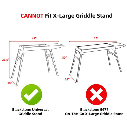 NOELIFE Grill Cover for Blackstone 22 inch Griddle with Hood and Stand, Waterproof Griddle Accessories for Blackstone 17 and 22 inch, Windproof and UV Resistant (Cover only) - CookCave