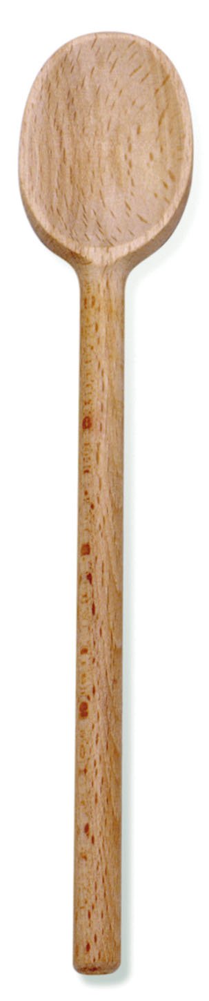 Norpro, 10" 7620 Oval Wooden Spoon, Brown - CookCave