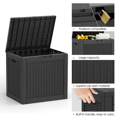 NUNU LAB 31 Gallon Outdoor Storage Box Waterproof,Indoor Outside Deck Box,Backyard Storage Bin For Package Delivery,Garden Tools,Patio Cushions,Pool Accessories,Storage Bench Lockable Lid - CookCave