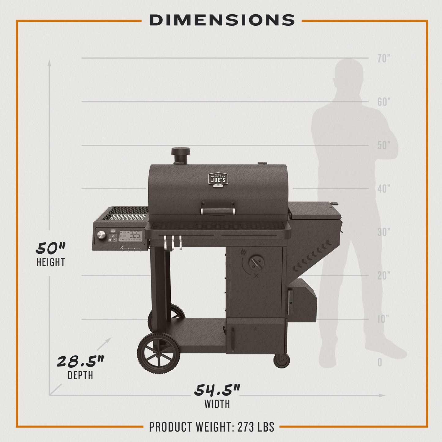 Oklahoma Joe's® Tahoma™ 900 Auto-Feed Charcoal Smoker & Grill w/Wi-Fi - 25203114 - CookCave