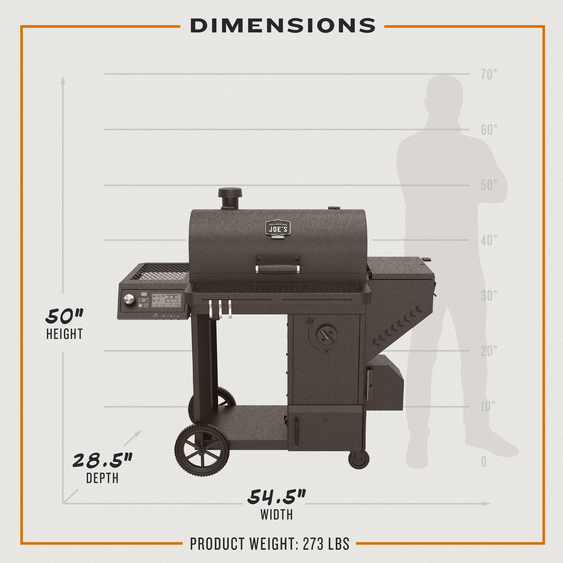 Oklahoma Joe's® Tahoma™ 900 Auto-Feed Charcoal Smoker & Grill w/Wi-Fi - 25203114 - CookCave