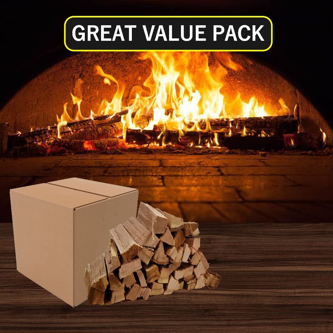 Old Potters Kiln Dried Pizza Oven Cooking Logs, Approx 12 lbs, Wood Logs for Pizza Ovens, Grills and Smokers, Solo Stove Mesa XL, Oak~ 6 Inch Mini Log, Product of USA (790 Cubic Inches) - CookCave