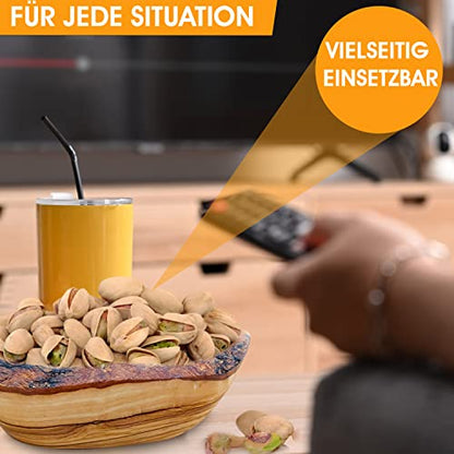 OLIVANERA olive wood rustic dipping bowl 5,5 * 3 * 3 inch,decorative wooden bowl, small wooden bowl, Handcrafted mixing Bowls for Serving Nuts Desserts Fruits, and Accent Decor Gifts for Any Occasion - CookCave