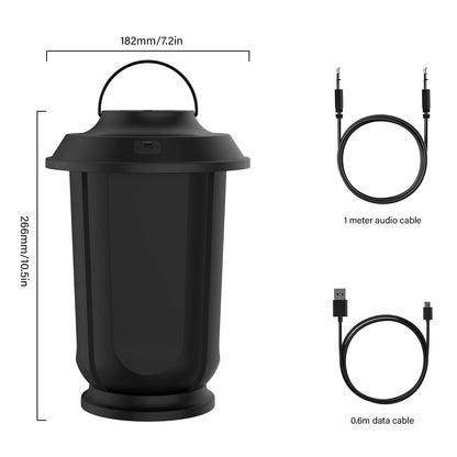 Onforu Outdoor Bluetooth Speaker, 2 Pack 40W True Wireless Stereo Dual Pairing Lantern Speakers for Patio, with 20 Warm White LED Lights, Richer Bass for Indoor Outdoor Camping Waterproof - CookCave