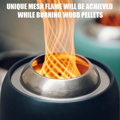 ONLYFIRE OUTDOOR LIVING Tabletop Fireplace with Unique Flame, Portable Fire Pit with Storage Bag for Camping Tailgating Patio Backyard Bonfire, Smokeless Wood Burning Mini Camp Stove 9.5", FP055 Black - CookCave