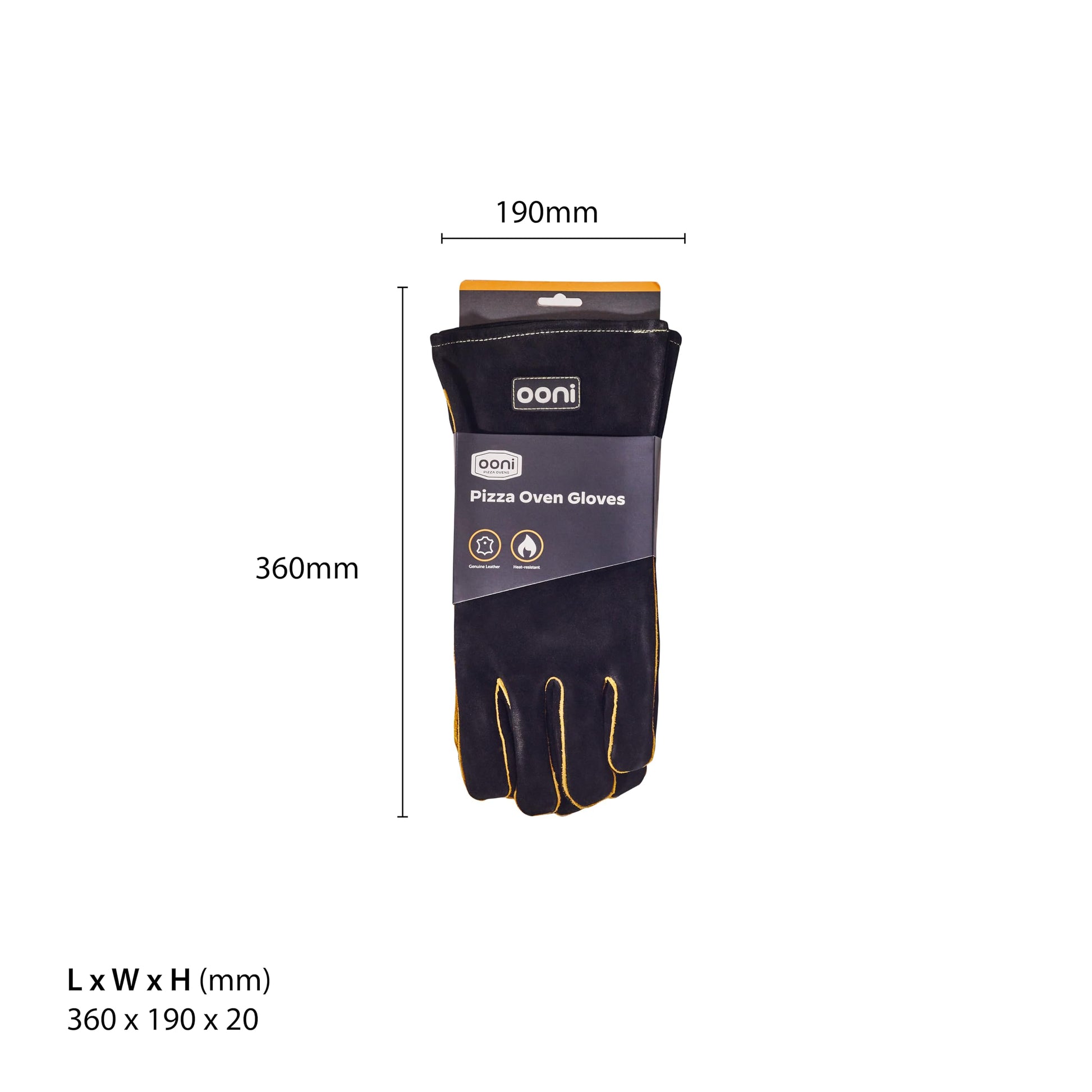 Ooni Grill Gloves - Heat and Fire Resistant, Protective Heat Proof Gloves Perfect for Outdoor Cooking, Grill, Fireplace, Barbecue or Pizza Oven - CookCave