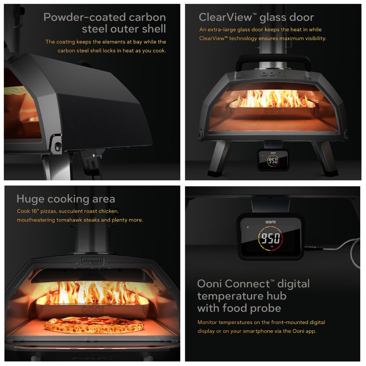 Ooni Karu 2 Pro Pizza Oven and Gas Burner Bundle - Includes Karu 2 Pro Gas Burner - CookCave