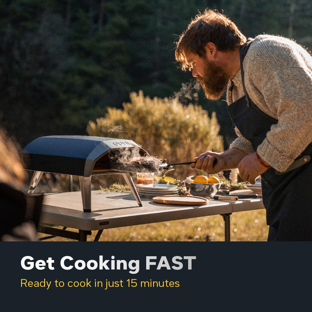 Ooni Koda 12 Gas Pizza Oven – 28mbar Propane Outdoor Portable Oven For Fire and Stonebaked 12 Inch Pizzas in 60 Seconds, With Gas Hose & Regulator - CookCave