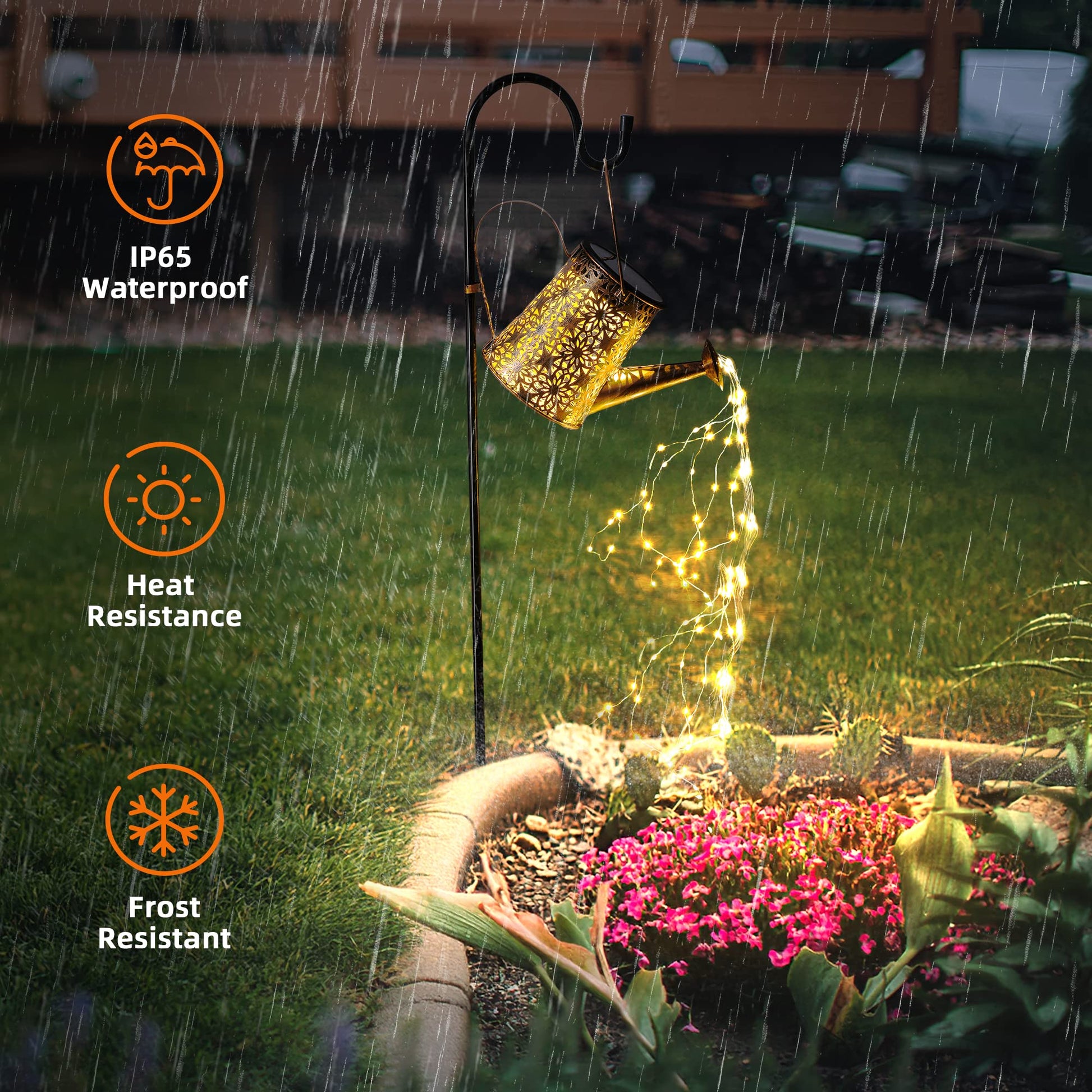 Otdair Solar Watering Can with Lights, Outdoor Garden Decor Waterproof Solar Garden Lights for Outdoor Pathway Yard Lawn Patio Party Decorations Gifts for Mom Grandma Birthday - CookCave