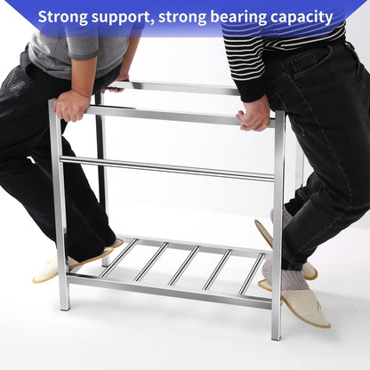 Outdoor Garden Sink Single Trough For Washing, Small Stainless Steel Utility Kitchen Hand Basin Station Sink Tub with Storage Shelve and Faucet, for Restaurant, Bar, Laundry, Garage, Backyard(54*40*75 - CookCave