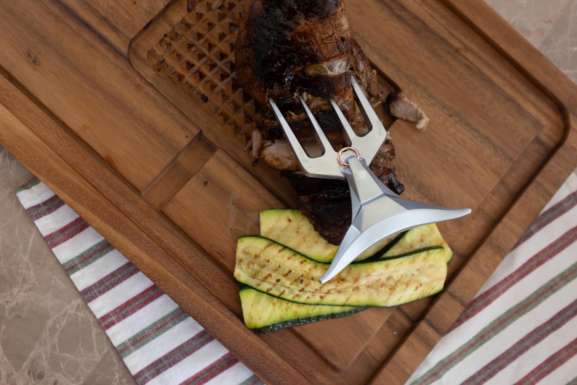 Outset El Matador Meat Fork For Slicing, Carving, and Serving - CookCave