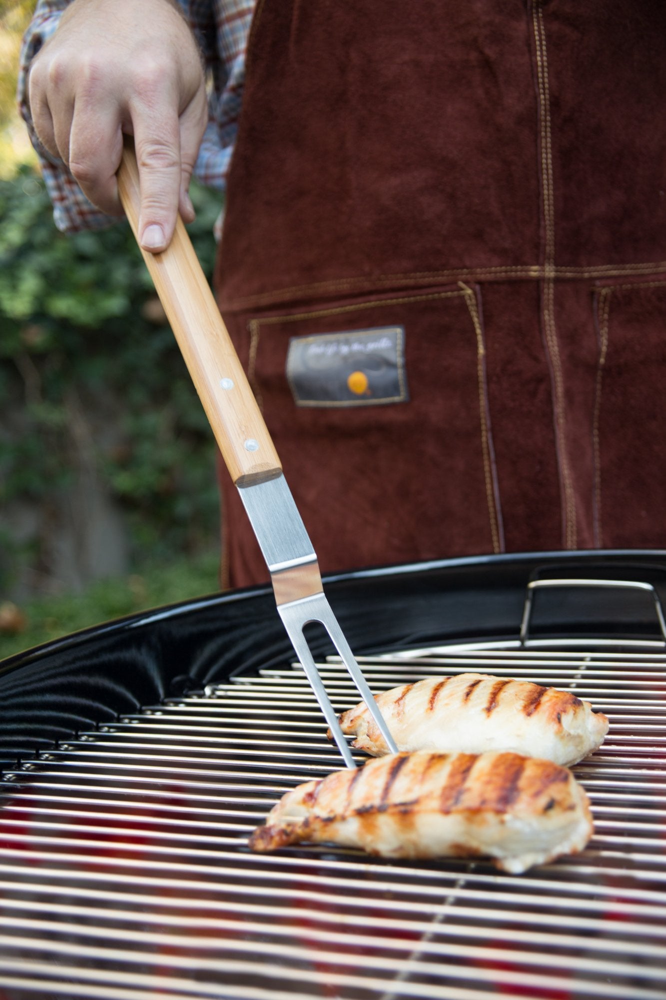 Outset QV30 Verde Collection Grill Fork, 100% Sustainable Materials - CookCave