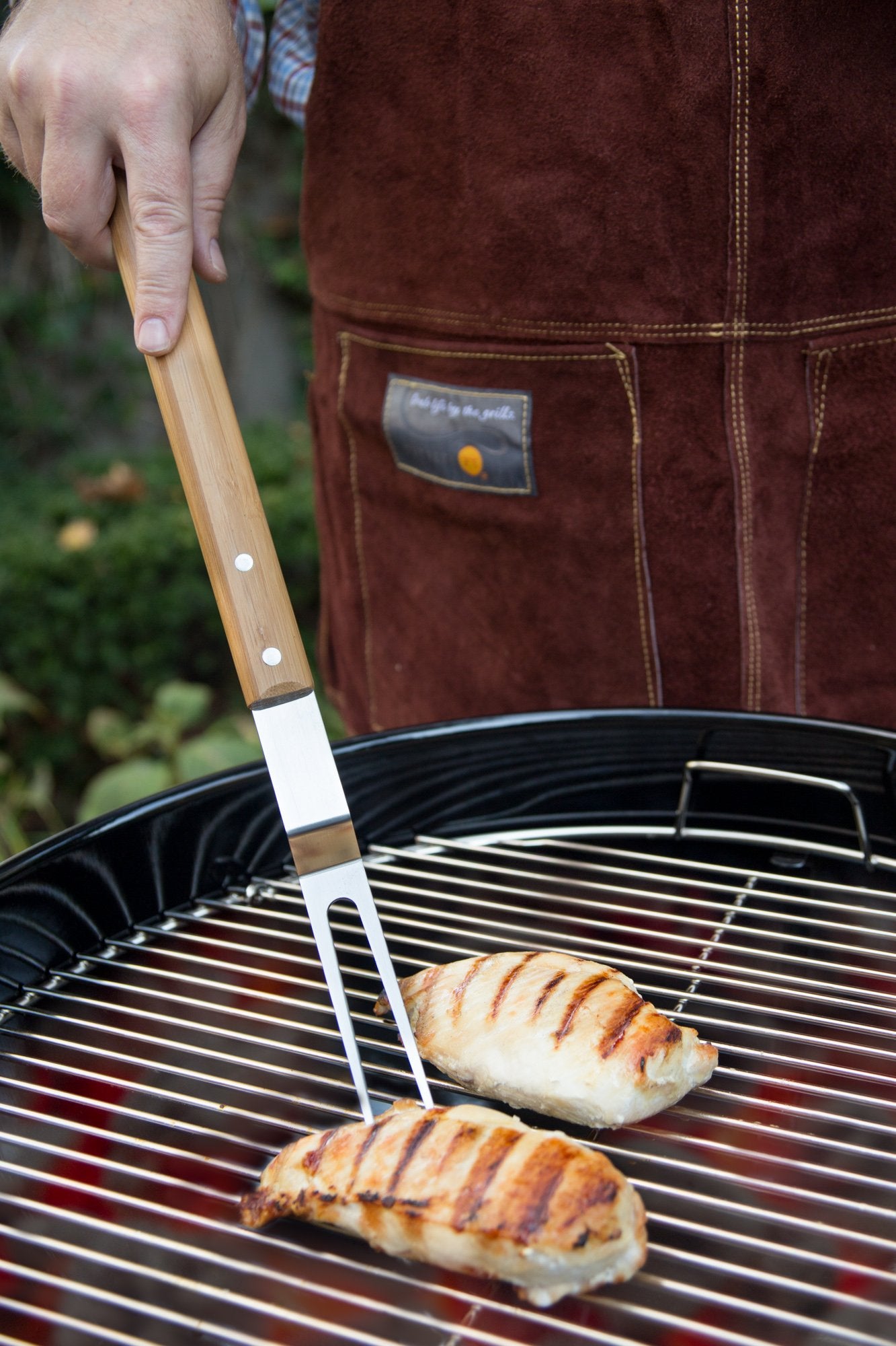 Outset QV30 Verde Collection Grill Fork, 100% Sustainable Materials - CookCave