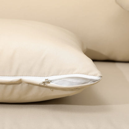 Outsunny Patio Wicker Loveseat with Cushions, 2-Seat Outdoor PE Rattan Couch, Sofa with Throw Pillows for Porch, Backyard, Garden, Poolside, Beige - CookCave