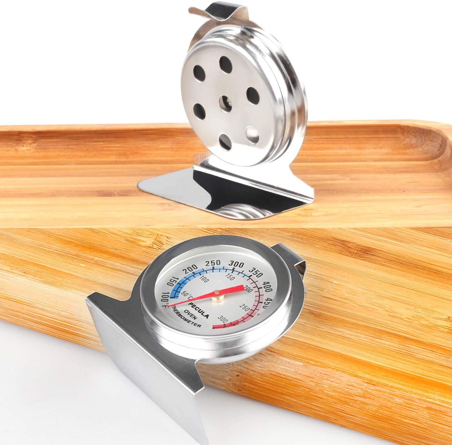 Oven Thermometer 50-300°C/100-600°F, Oven Grill Fry Chef Smoker Analog Thermometer Instant Read Stainless Steel Kitchen Cooking Thermometer - CookCave