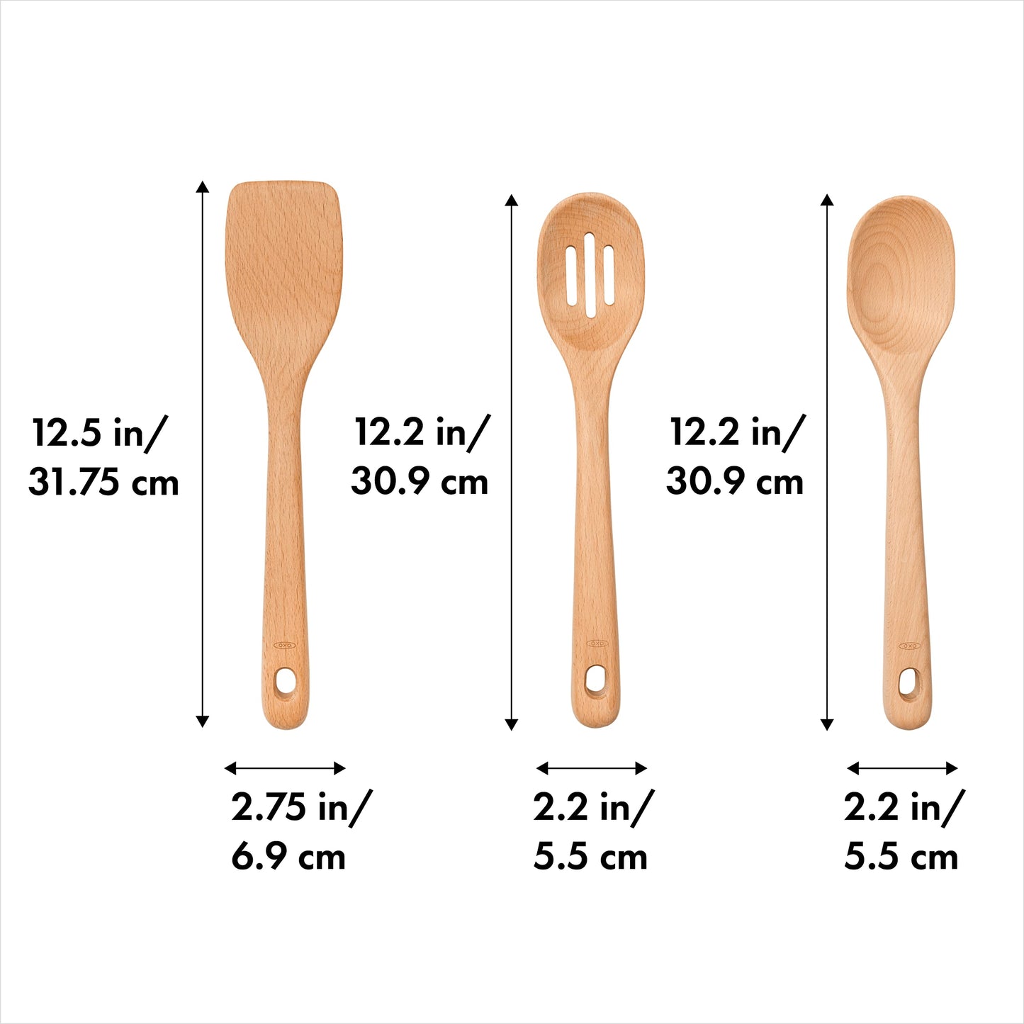 OXO Good Grips 3- Piece Wooden Utensil Set - CookCave