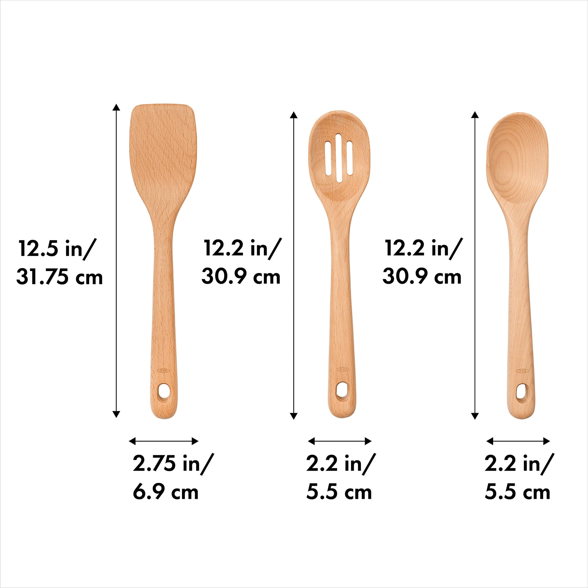 OXO Good Grips 3- Piece Wooden Utensil Set - CookCave