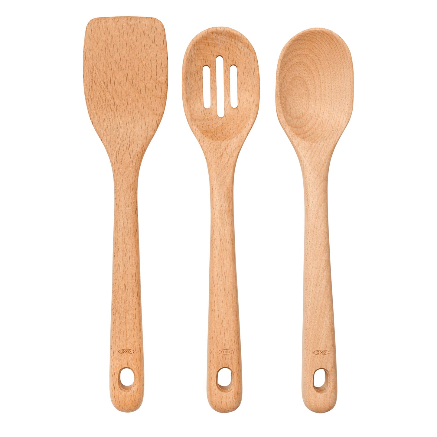 OXO Good Grips 3- Piece Wooden Utensil Set - CookCave