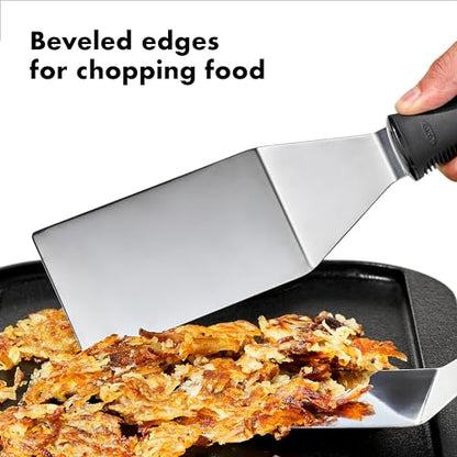 OXO Good Grips Restaurant Turner, Black/Silver - CookCave