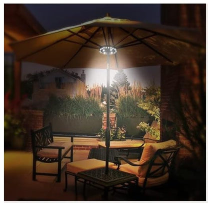 OYOCO Patio Umbrella Light 3 Brightness Modes Cordless 28 LED Lights-4 x AA Battery Operated,Umbrella Pole Light for Patio Umbrellas,Camping Tents or Indoor Use - CookCave