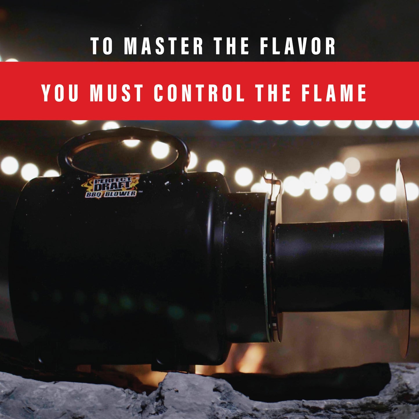 Perfect Draft BBQ Blower 4.0 for Offset Smoker Grill - Designed in Texas, Patented in the USA - Battery Powered BBQ Fan for Outdoor Barbecue - CookCave