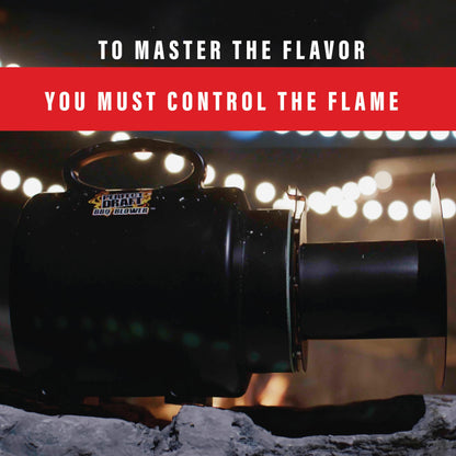 Perfect Draft BBQ Blower 4.0 for Offset Smoker Grill - Designed in Texas, Patented in the USA - Battery Powered BBQ Fan for Outdoor Barbecue - CookCave