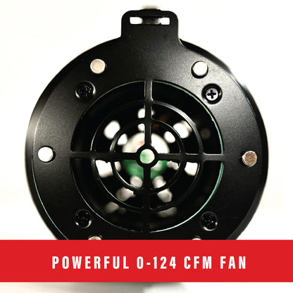 Perfect Draft BBQ Blower 4.0 for Offset Smoker Grill - Designed in Texas, Patented in the USA - Battery Powered BBQ Fan for Outdoor Barbecue - CookCave